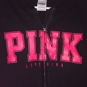 Pink Victoria’s Secret Zip Up Sweatshirt